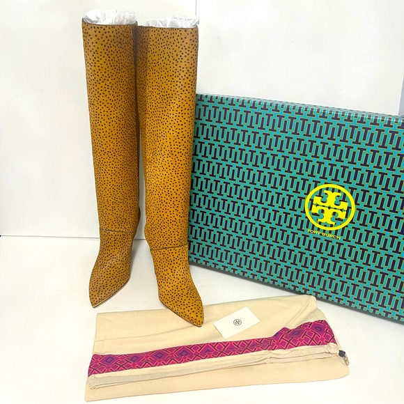 Tory Burch Shoes Tory Burch Lila 9mm Knee Boot In Equest Brown